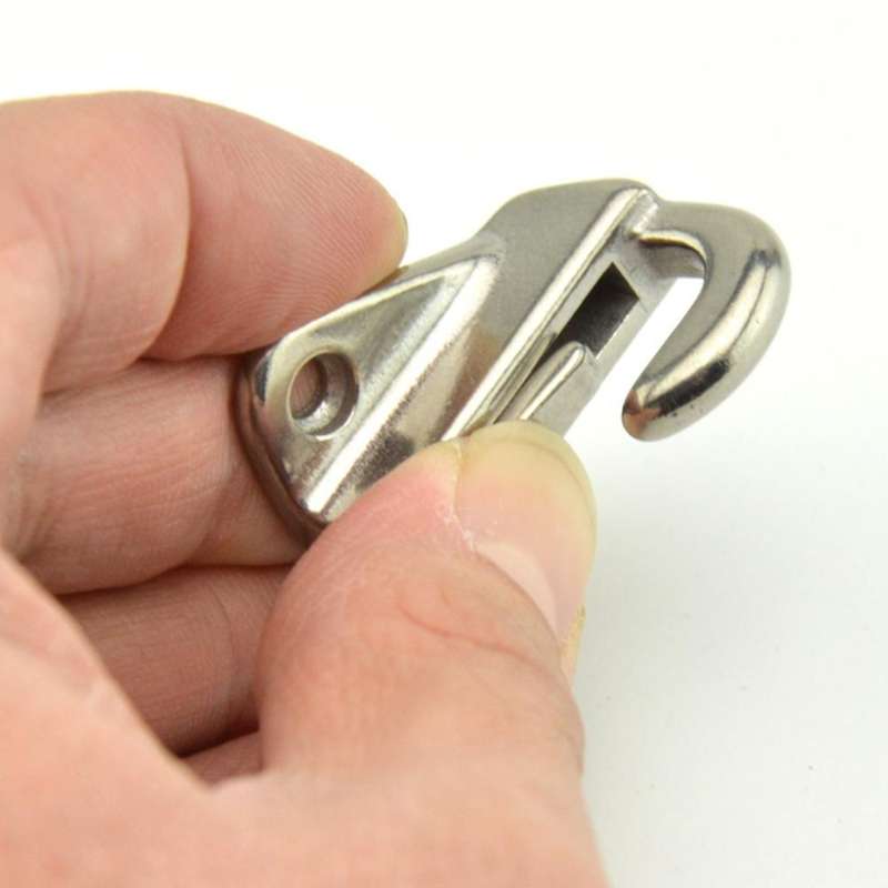5Pcs 316 Stainless Steel Snap Type 35mm Hook for Boat Yacht Marine Accessories