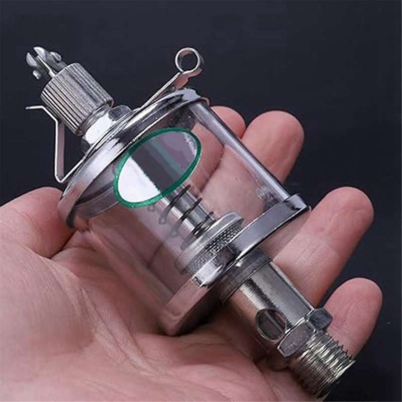 5pcs 50ml Engine Oil Gravity Drip Injectors, Needle Valve Oil Cups, Glass Oil Cups, Machine Tool Oi