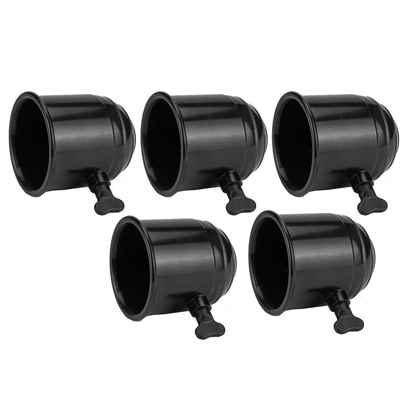 5Pcs 50mm Black Plastic Tow Bar Ball Cover Cap Car Auto Towing Hitch Towball Protect