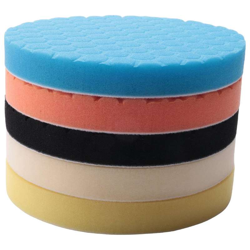 5Pcs 7 Inch Polishing Pads Buffing Sponge Pads Kit for Car Buffer Polisher Sanding, Waxing, Polishin