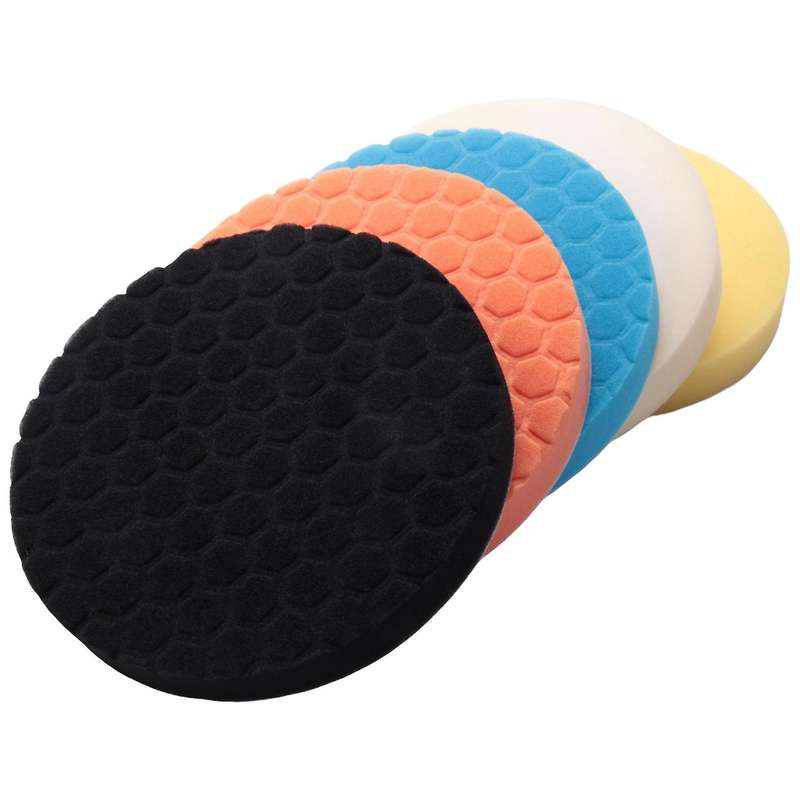 5Pcs 7 Inch Polishing Pads Buffing Sponge Pads Kit for Car Buffer Polisher Sanding, Waxing, Polishin