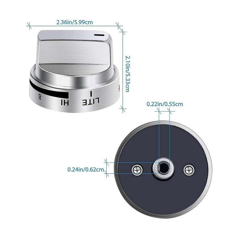 5pcs Aez73453509 Stove Knobs Burner Control Knobs for Lg Gas Stove/oven/range Knobs Replace for Aez
