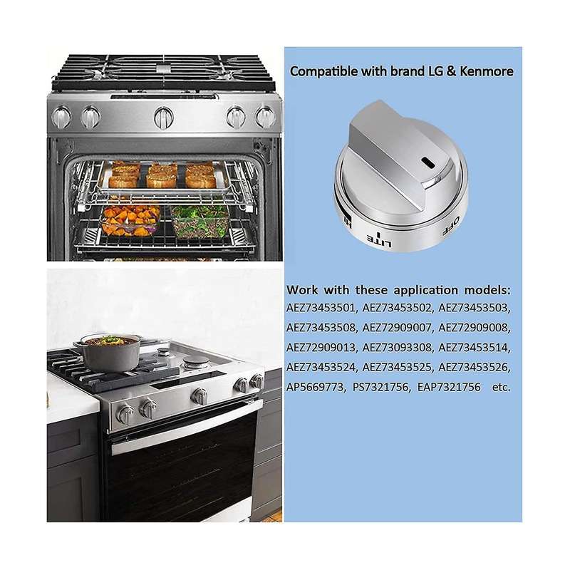 5pcs Aez73453509 Stove Knobs Burner Control Knobs for Lg Gas Stove/oven/range Knobs Replace for Aez