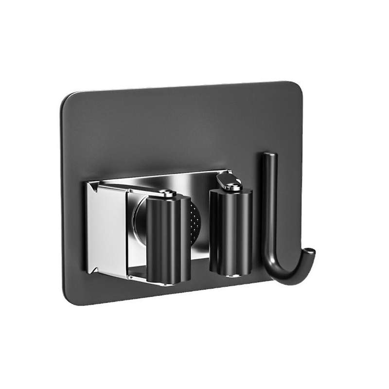 5pcs Broom and Mop Holder, Stainless Steel Broom Storage Holder, Self Adhesive Anti- Broom Holder Wa