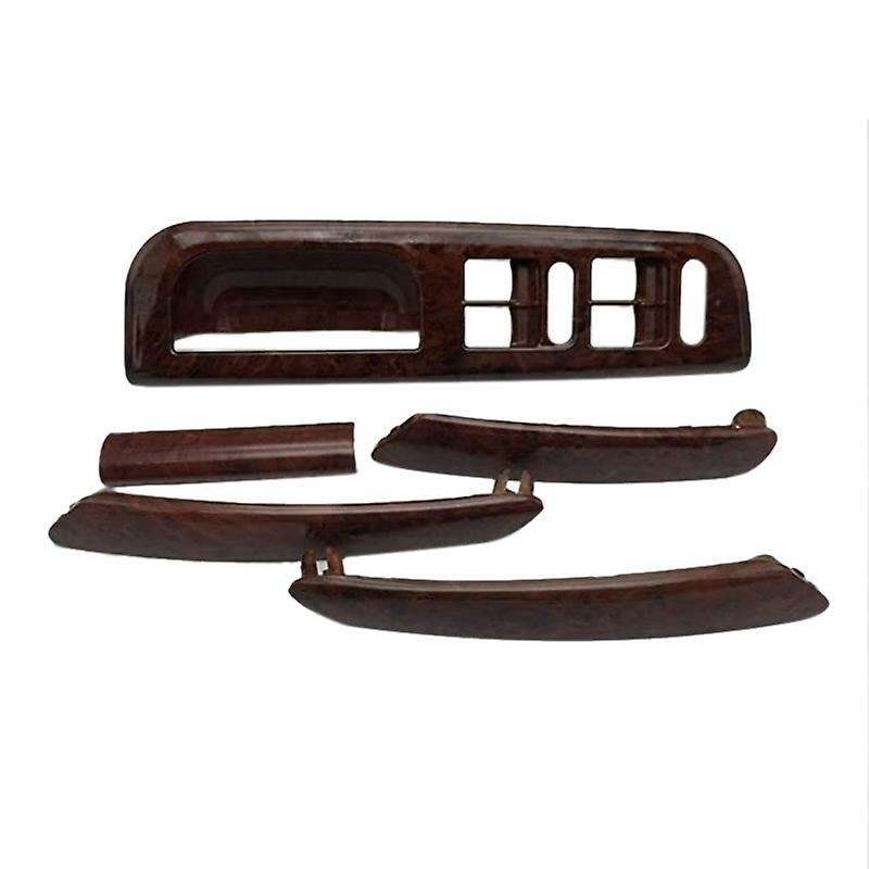 5Pcs Car Door Handle Base Handle Cover Mahogany Lifter Switch Frame for B5 3B1 867 F 171