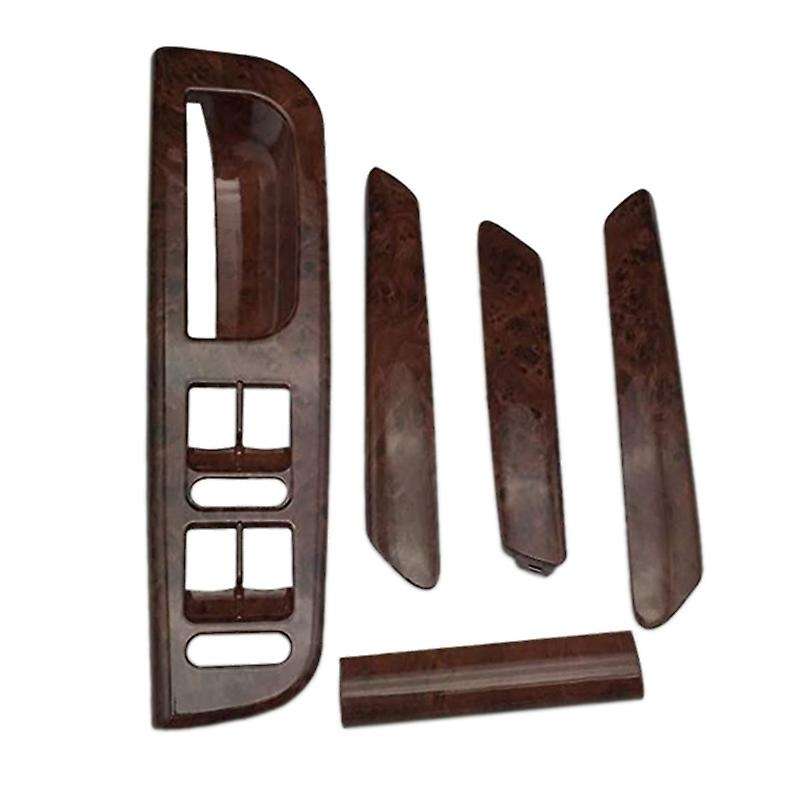 5Pcs Car Door Handle Base Handle Cover Mahogany Lifter Switch Frame for B5 3B1 867 F 171