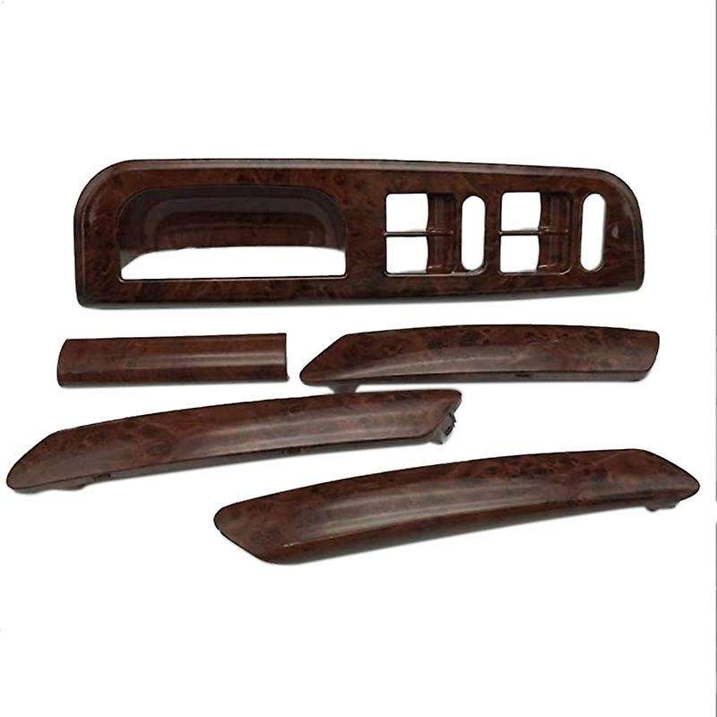5Pcs Car Door Handle Base Handle Cover Mahogany Lifter Switch Frame for B5 3B1 867 F 171