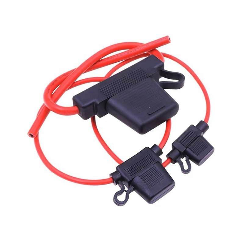 5Pcs Car Mini Blade Fuse Holder Splashproof Box 12V 30A with Fuse Blade Breakout Switch Socket Car F
