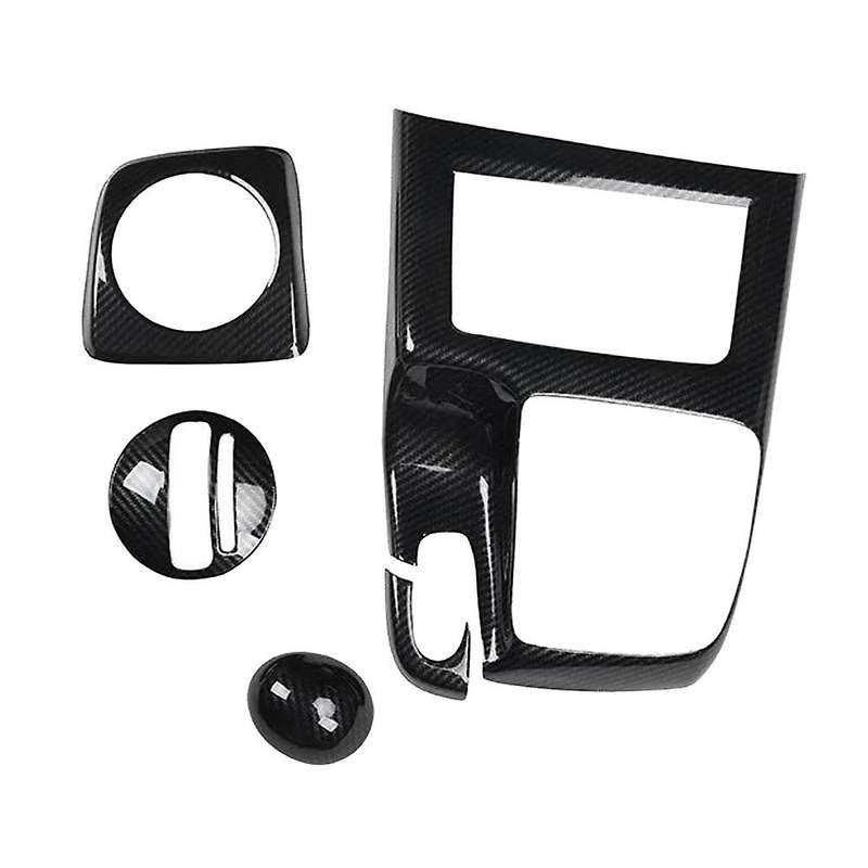 5Pcs Carbon Fiber Central Console Gear Shift Panel Trim for 8Th 2006-2011