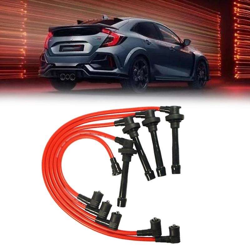 5Pcs Car Spark Plug Ignition Wire Kit for Accord & / Del Sol 1992-2002
