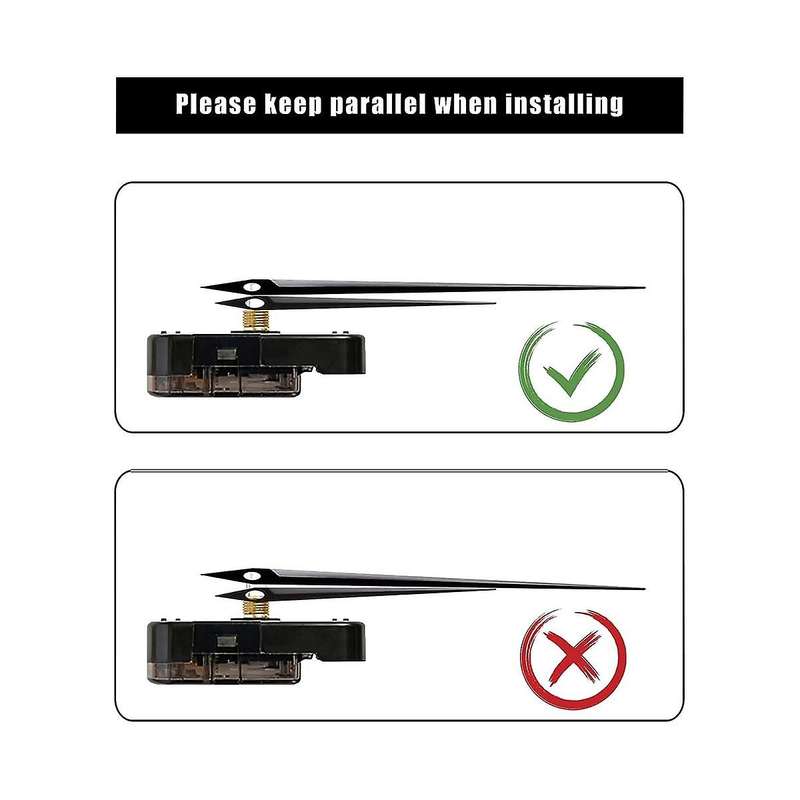 5pcs Clock Movement Mechanism Parts with 7 Clock Hand Diy Wall Clock for Clock Repair Diy Replacemen