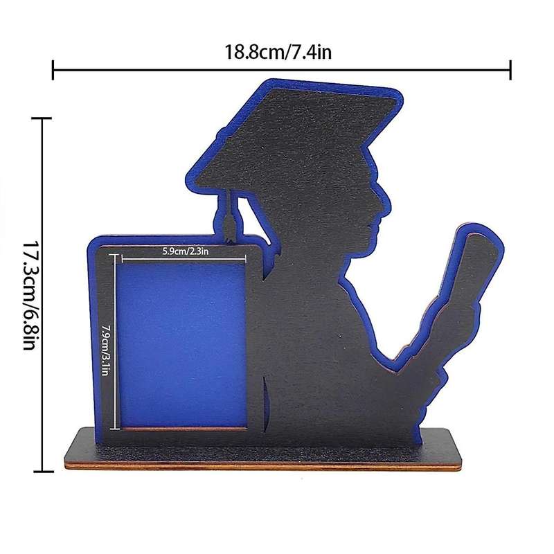 5PCS Class of Graduation Frame Wooden Table Graduation Picture Frame Home Desktop Ornaments Fits Ver