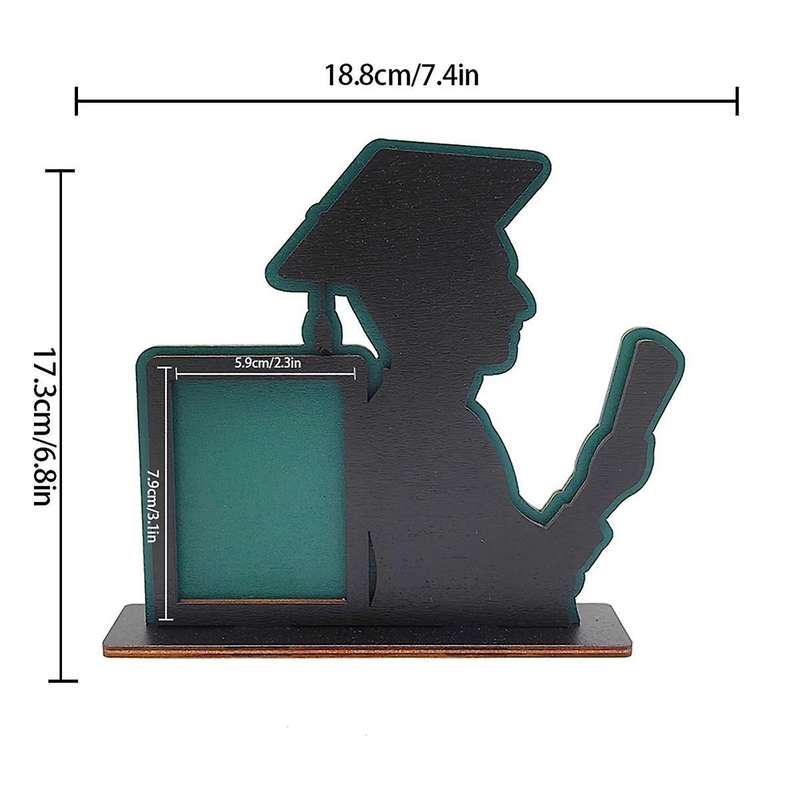 5PCS Class of Graduation Frame Wooden Table Graduation Picture Frame Home Desktop Ornaments Fits Ver