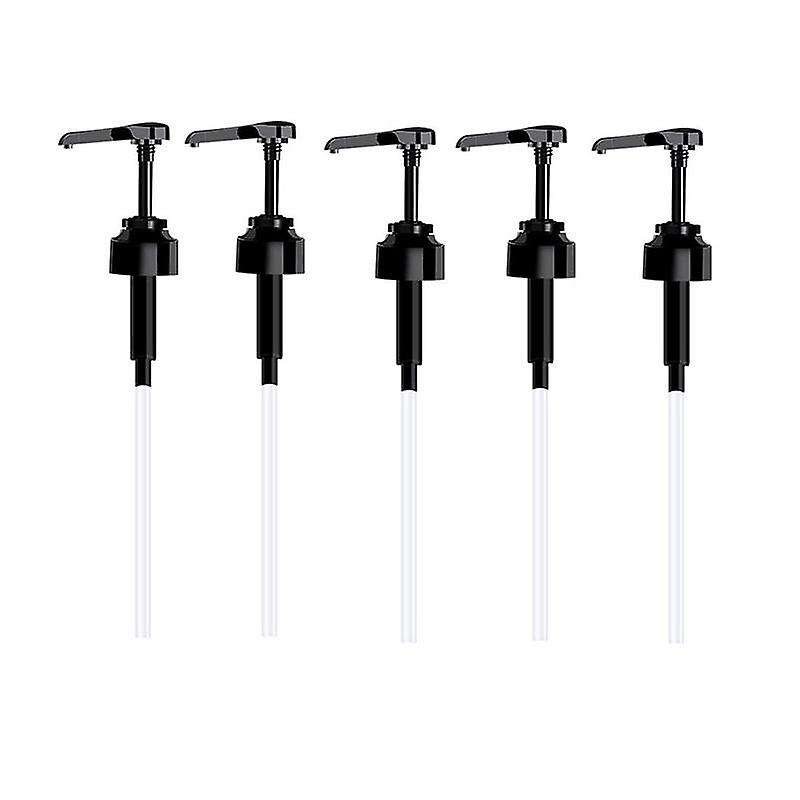 5pcs Coffee Liquid Dispenser Syrup Pump for Syrup Juice Bottle Black