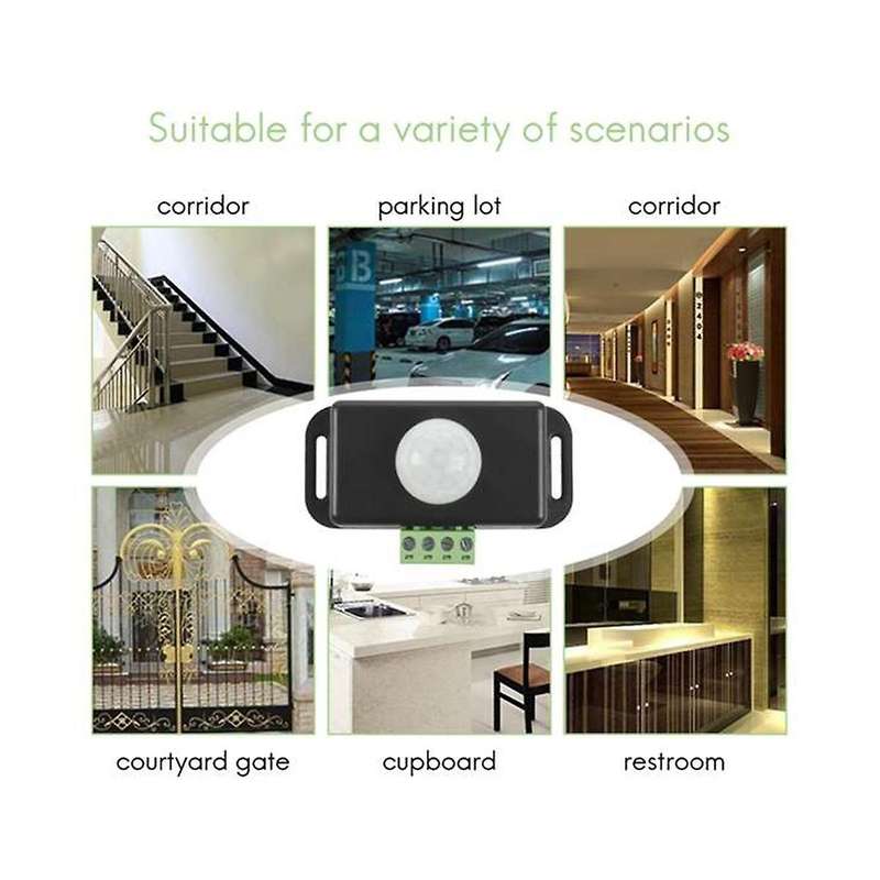 5pcs Dc 12 24v 8a Automatic Adjustable Pir Motion Sensor Switch Ir Infrared Detector Light Switch M