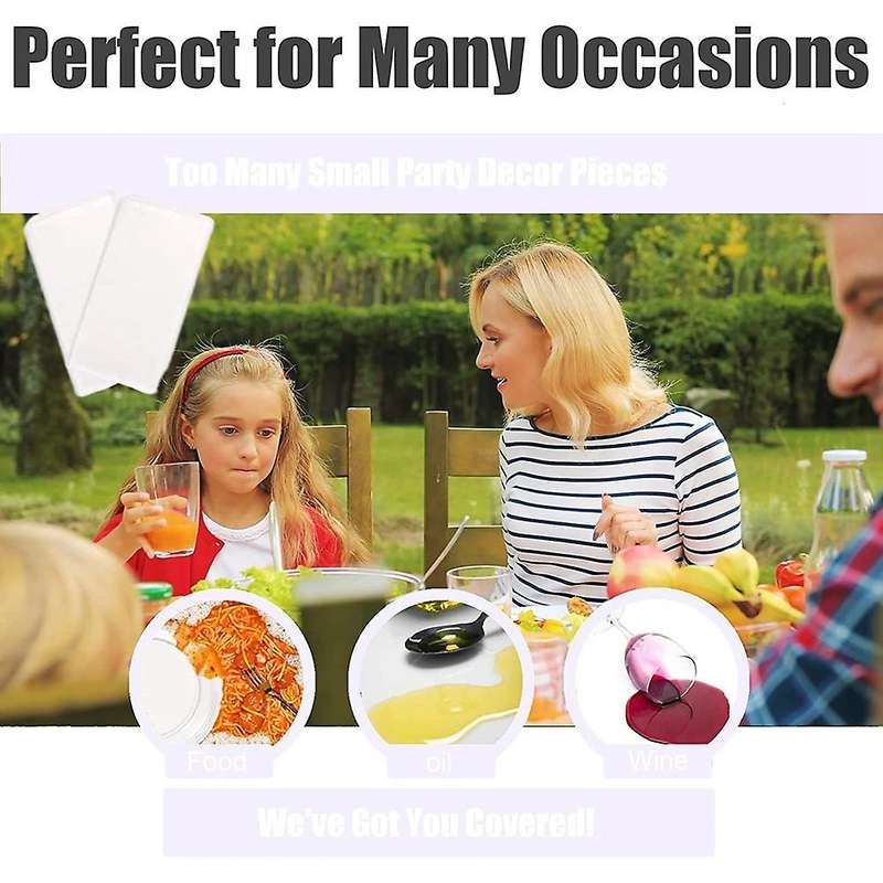 5Pcs Disposable TableCloth Table Covers,137X274cm Rectangular Dining Disposable Tablecovers for Picn