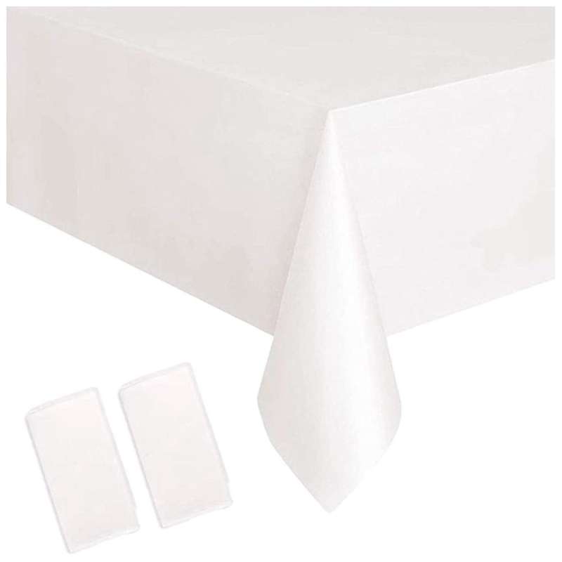 5Pcs Disposable TableCloth Table Covers,137X274cm Rectangular Dining Disposable Tablecovers for Picn