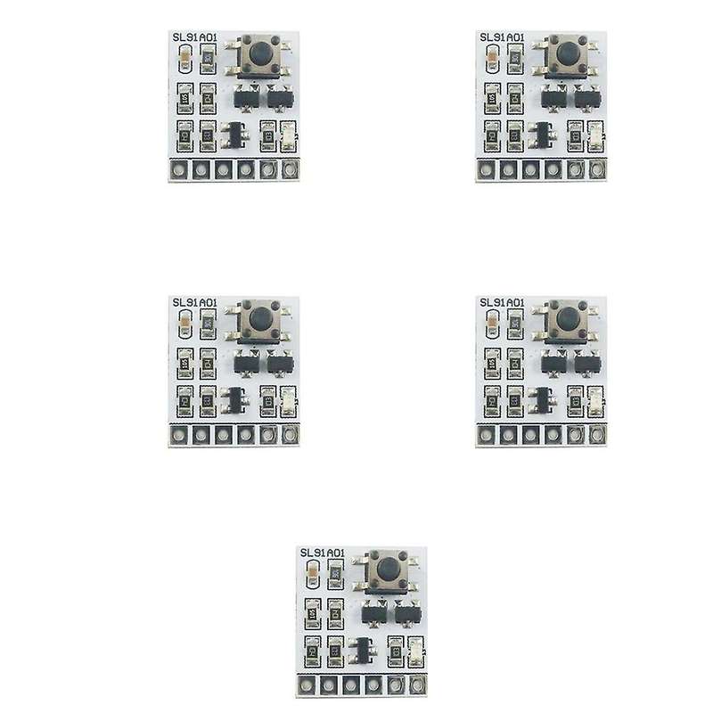 5Pcs DC 2-18V 2A Bistable Self-Locking Switch Module Button Trigger Key for LED Controller Relay Tou