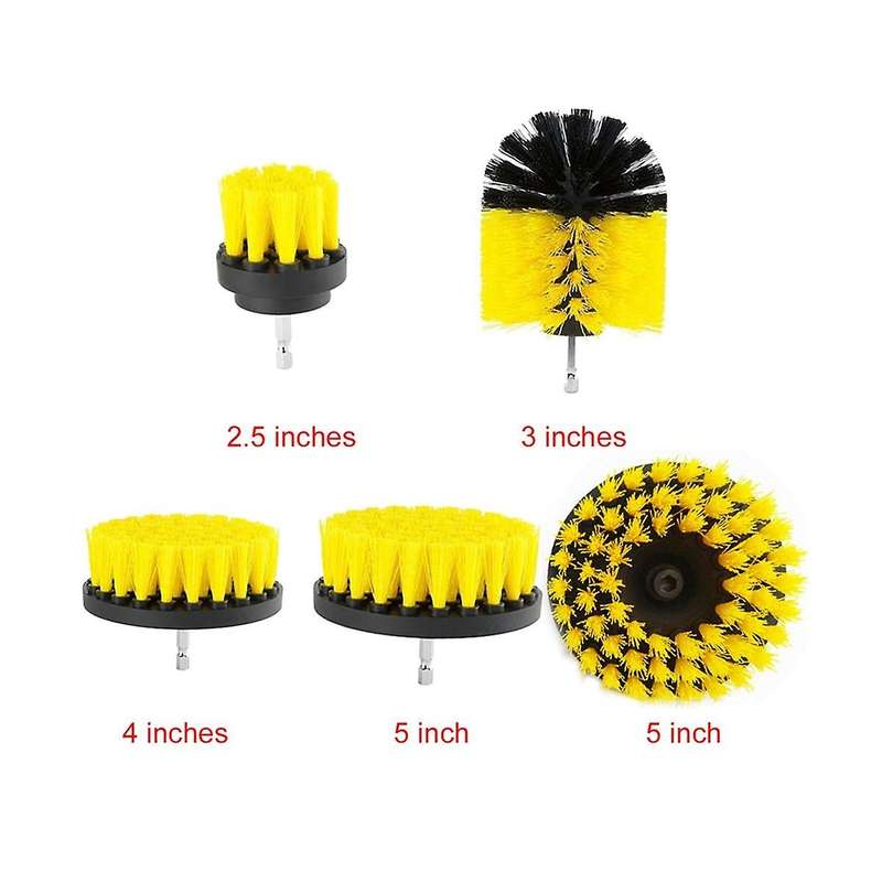 5pcs Electric Cleaning Machine Brush Head Set Home Kitchen Electric Cleaning Brush Head Set Brush He