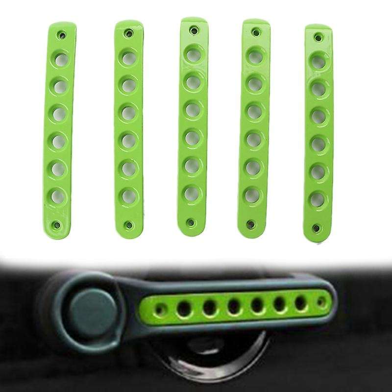 5Pcs Door Grab Handle Insert Cover Push Button Trim for JK 07-17 Accessories Parts
