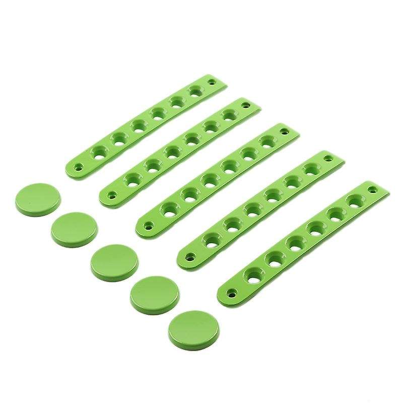 5Pcs Door Grab Handle Insert Cover Push Button Trim for JK 07-17 Accessories Parts