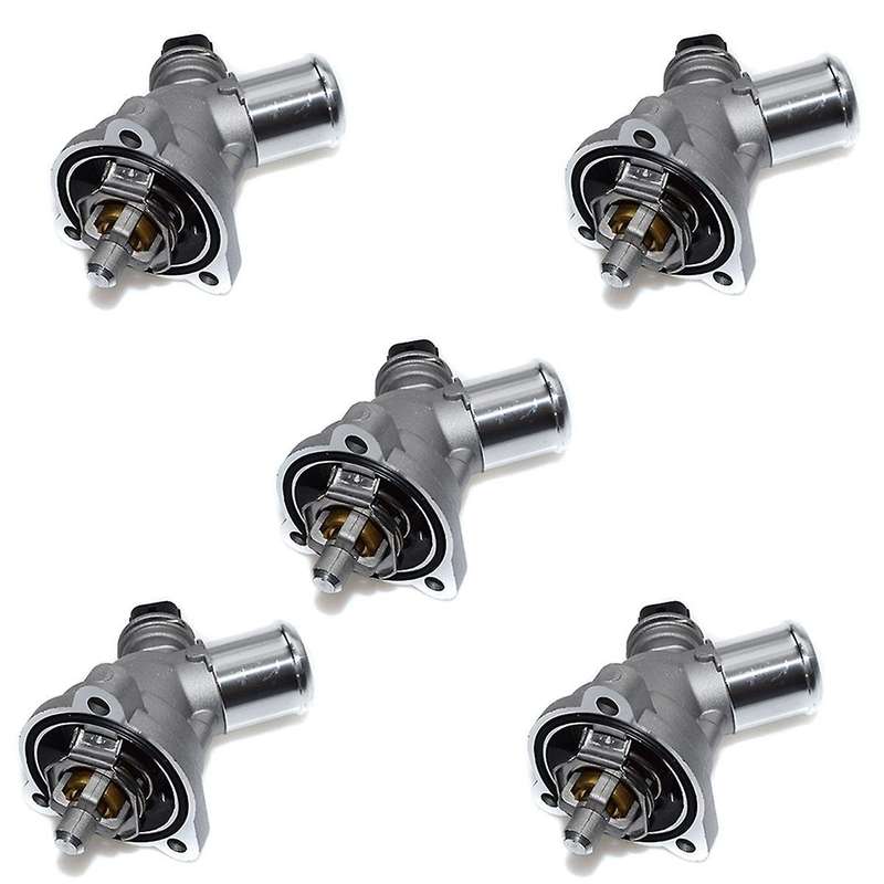 5pcs Engine Coolant Thermostat Assembly 25199831 96988257 25192923 for Spark L4 1.2l 2013 2014 2015