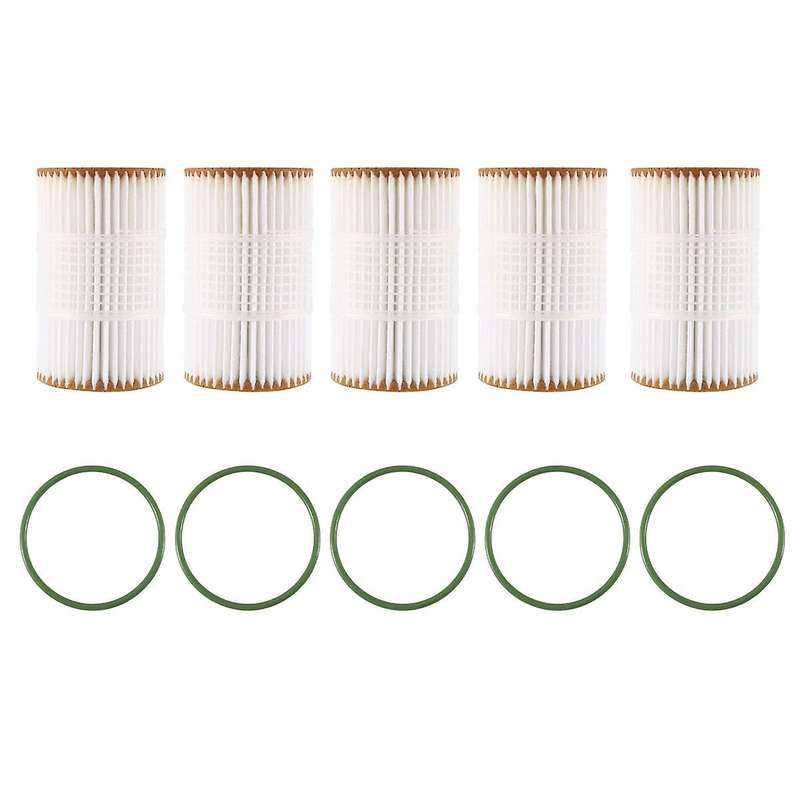 5pcs Engine Oil Filter for A5 S5 A6 A7 3.0t 06e115466b / 06e115466e / 06e115562h