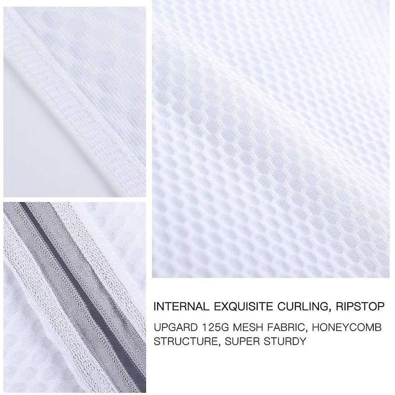 5Pcs Heavy Duty Mesh Wash Laundry Bag Net Fabric Durable and Reusable Wash Bag,Travel Storage Bag