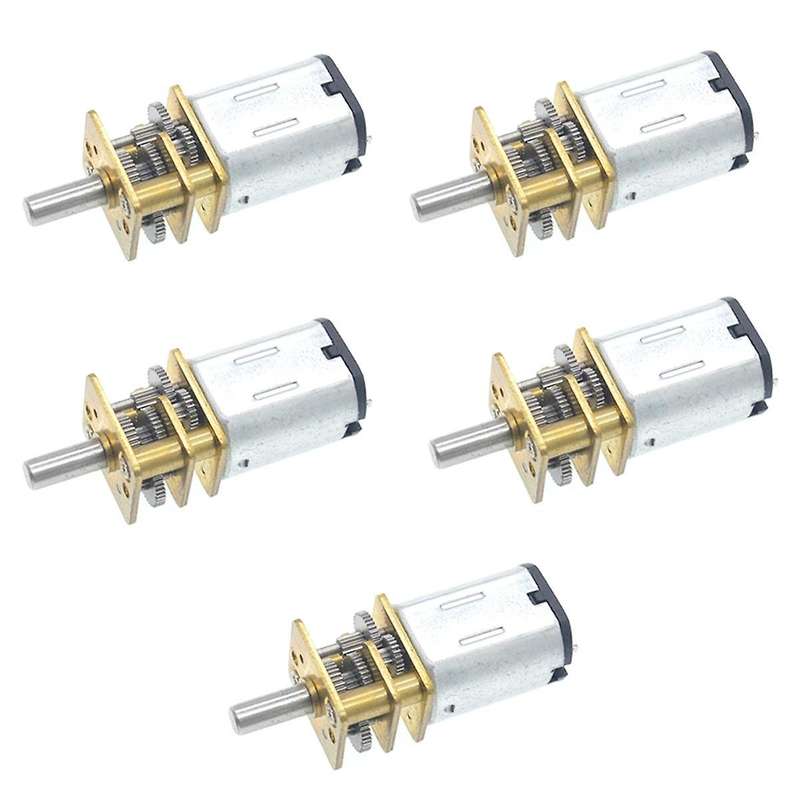5PCS GA12-N20 MiNI Metal Gear Motor DC 3V Gear Wheel Gear Motors 15RPM