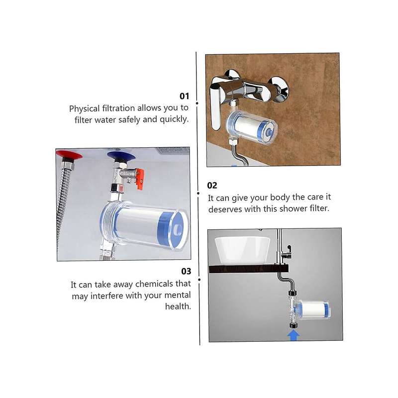 5pcs Household to Impurity Rust Sediment Washing Machine Water Heater Shower Water Filter Front Tap