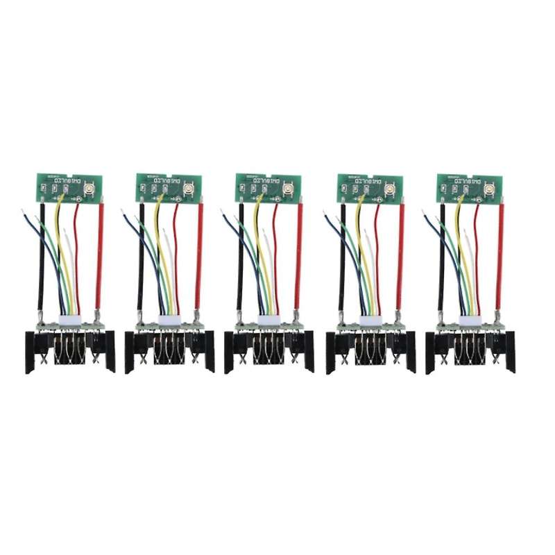 5Pcs Li-Ion Battery PCB Charging Protection Circuit Board for 18V 20V DCB201