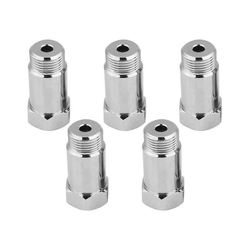 5pcs O2 Sensor Spacer Adapter Extender Extension Straight 45mm M18x1.5 Extension Spacer Extender Car