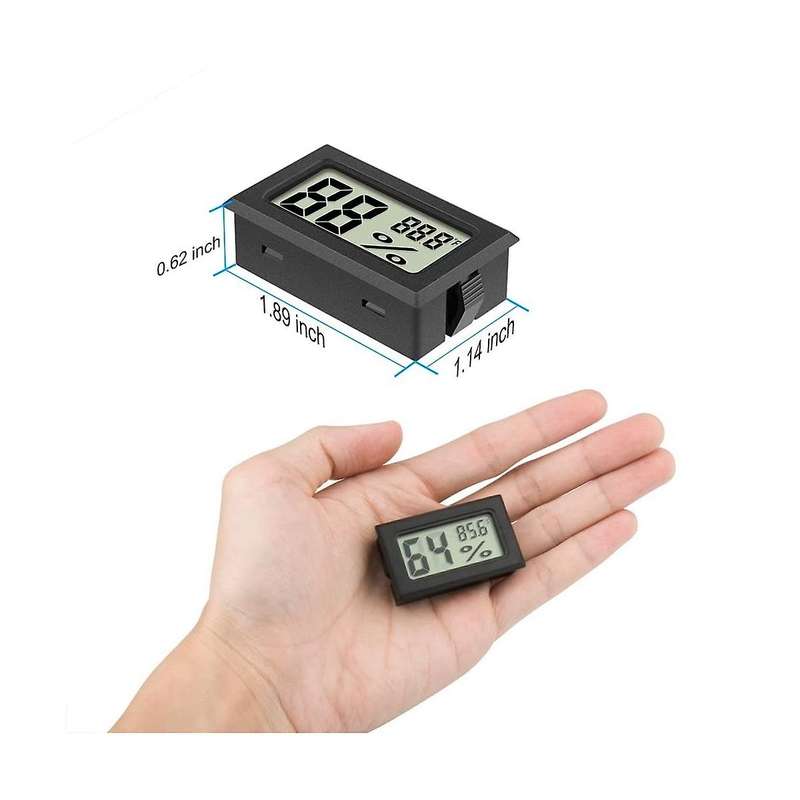 5pcs Mini Digital Hygrometer Thermometer, Indoor Humidity Monitor, Temperature Humidity Gauge Meter