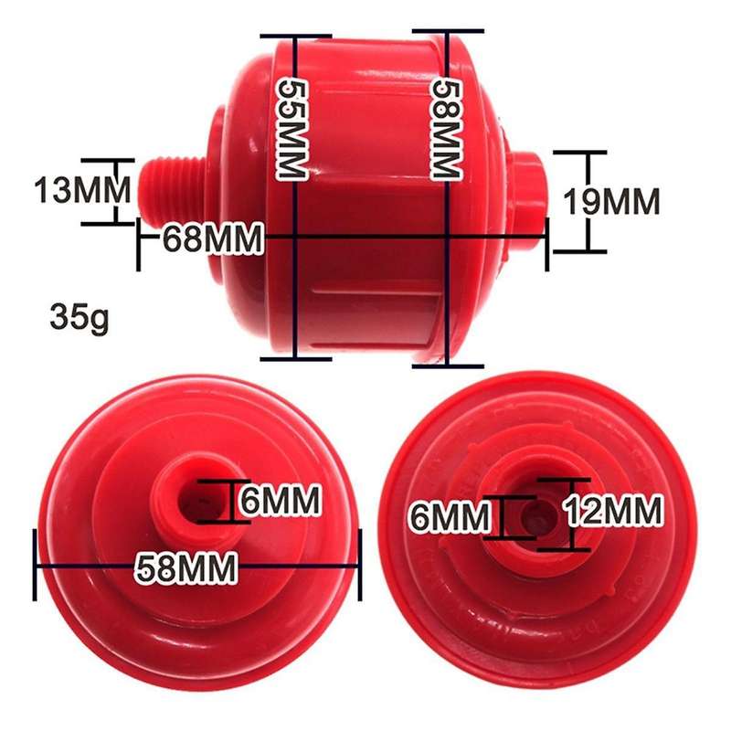 5pcs Pneumatic Oil Mist Filters, Water-isolating Filter Balls At The Rear Of The Water Filter, And