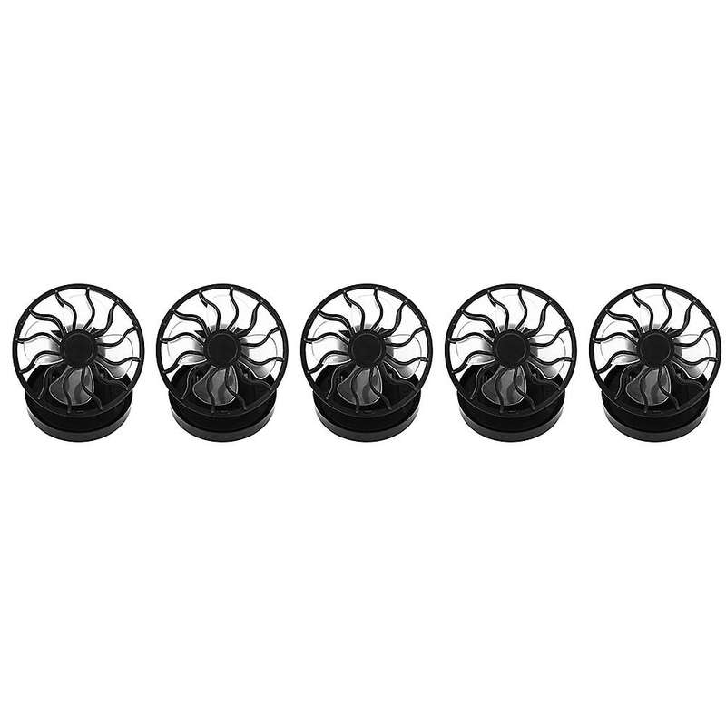 5PCS Portable Mini Solar Powered Fan Clip Climbing Cooling Fan Camps Summer Hand Held Hat Cap Fan