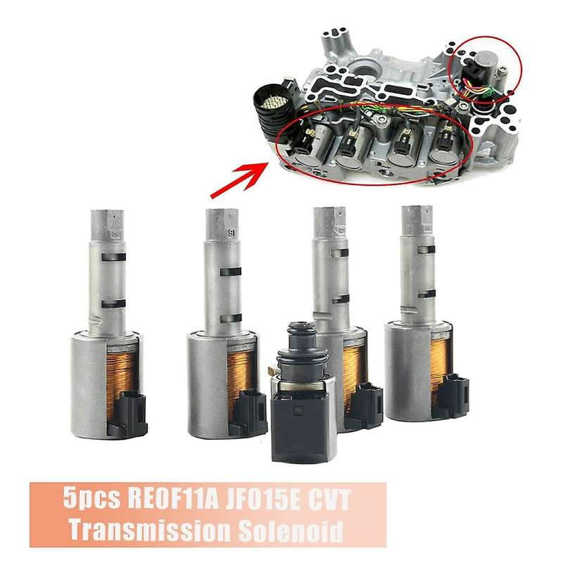 5pcs Re0f11a Jf015e Cvt Transmission Solenoid Gearbox Kit for Sentra Spark Swift 2012-2015
