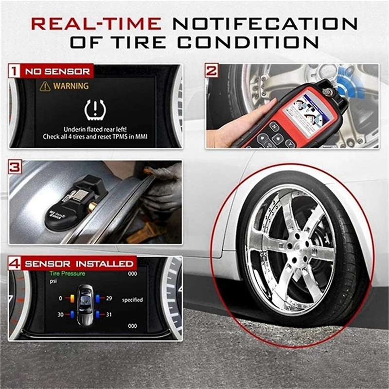 5Pcs Programmable MX Sensor 315MHZ+433MHz 2 in 1 Tire Pressure Sensor Monitor System Universal Edita