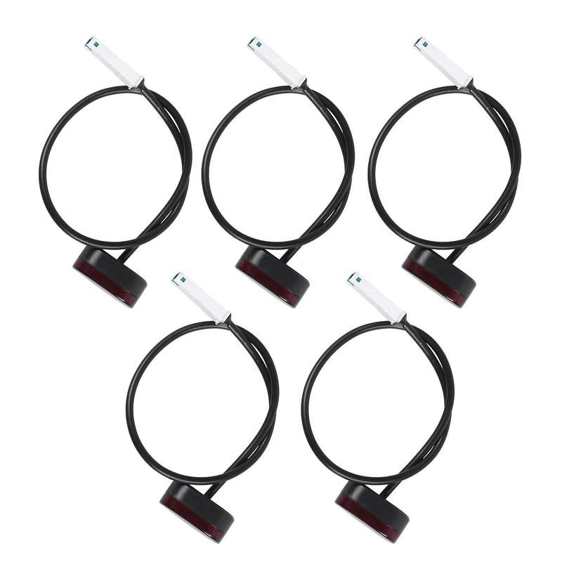 5pcs Rear Tail Lamp Stoplight Brake Lights with Line for M187 Electric Scooter