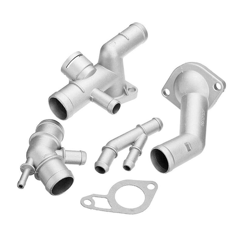 5pcs Set 06a121132a Replacement for Mk4 1.8t Tt Aluminum Coolant Flange Upgrade Kit Engine Cooling