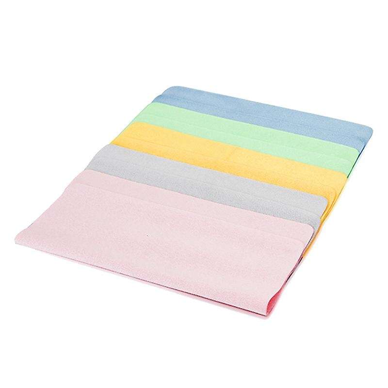 5Pcs Soft Chamois Glasses Cleaner Eyeglasses Fine Fiber Clean Cloth Compatible Lens Camera Cleaning