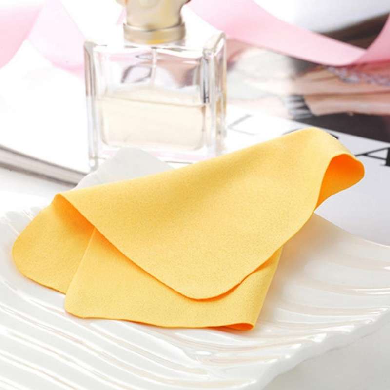 5Pcs Soft Chamois Glasses Cleaner Eyeglasses Fine Fiber Clean Cloth Compatible Lens Camera Cleaning