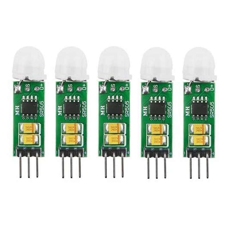 5Pcs -SR505 Micro-Body Sensing Module PIR Motion Detector Switch Module High Efficiency Digital Meas