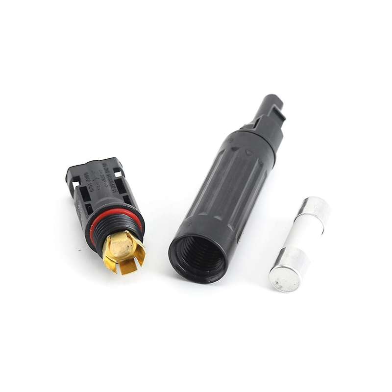 5pcs Solar Fuse Holder Connector Waterproof 1000v In-line Fuse Holder 20a Male and Female Connector