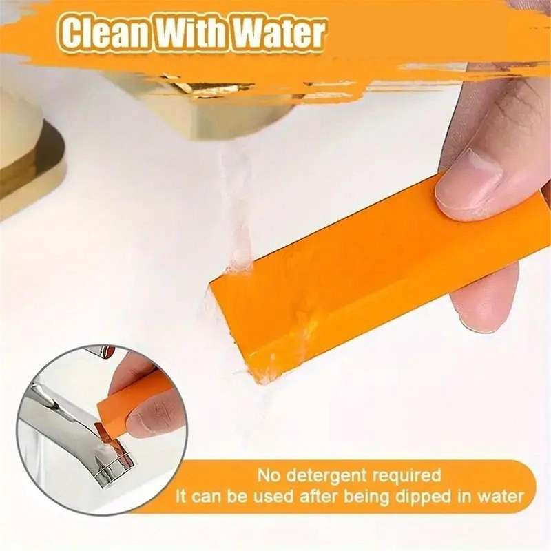5PCS Stainless Steel Decontamination Eraser,Stainless Steel Stain Remover Eraser,Rust Cleaning Erase