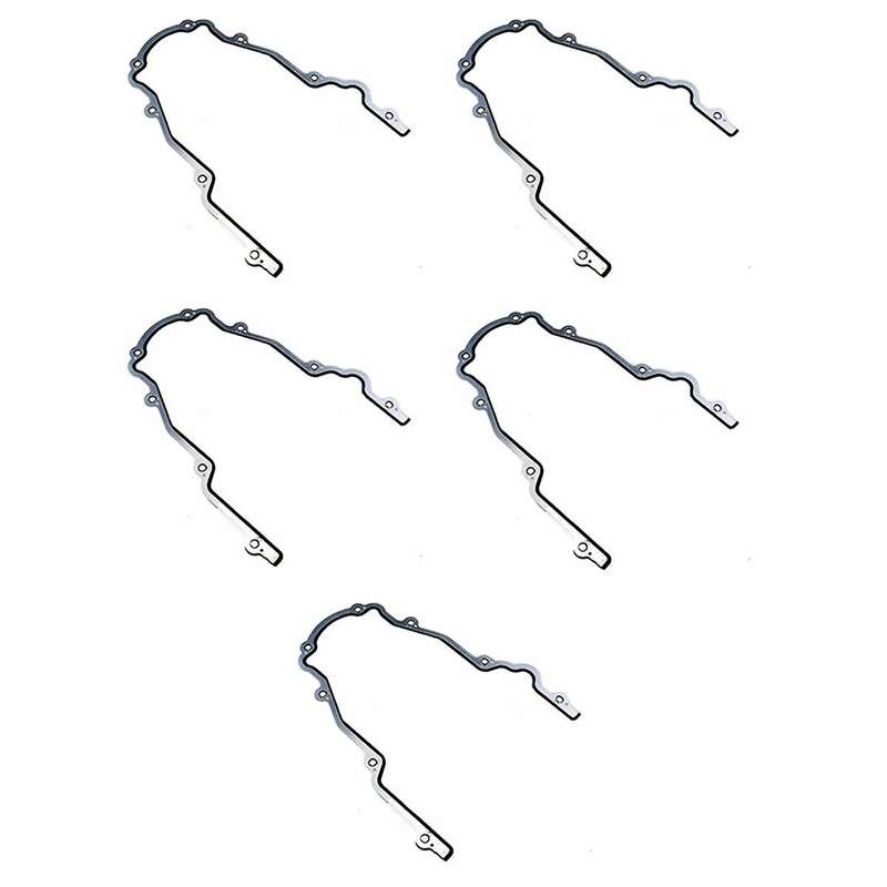 5pcs Timing Cover Gasket Crankshaft Seal 12633904,12574294,12558013 for 4.3l 5.3l 6.0l