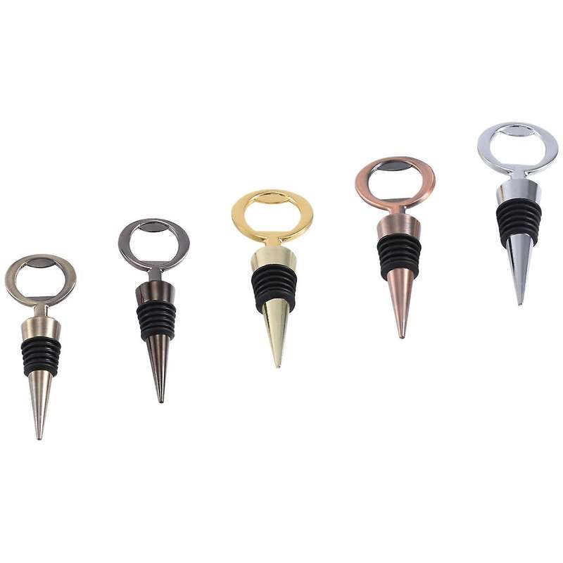 5pcs Wine Stopper Bottle Reusable Wine Bottle Stopper Bottle Opener Wine Stoppers Bottle Stopper In