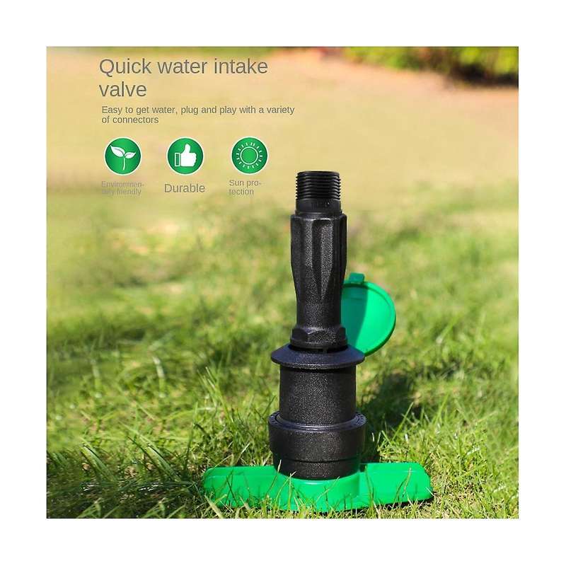 5pcs/lot 1 Inch Plastic Quick Water Intake Valve Garden Lawn Irrigation Dn25 Male Thread Rapid Water