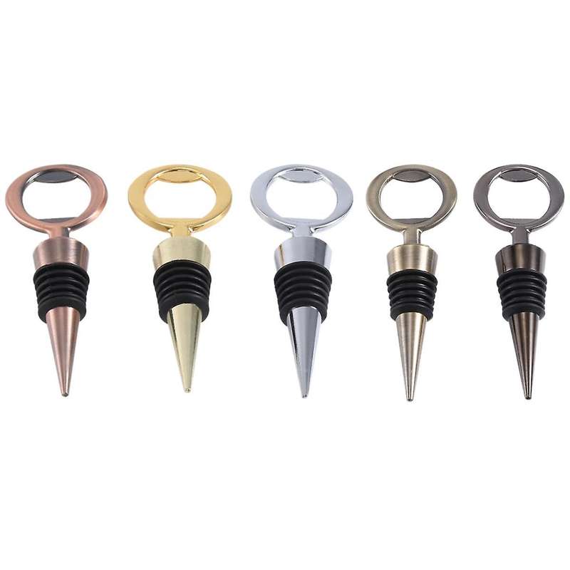 5PCS Wine Stopper Bottle Reusable Wine Bottle Stopper Bottle Opener Wine Stoppers Bottle Stopper Ins
