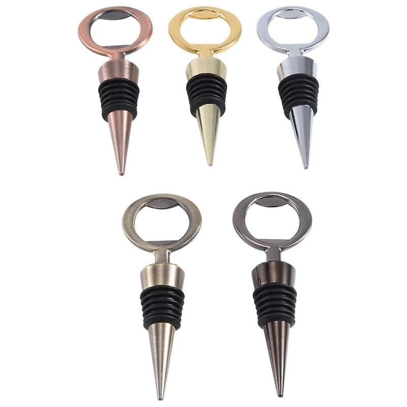 5PCS Wine Stopper Bottle Reusable Wine Bottle Stopper Bottle Opener Wine Stoppers Bottle Stopper Ins