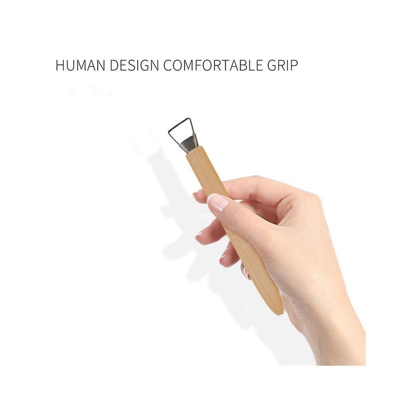 5Pcs/Lot Professional Bamboo Polymer Clay Tools Pottery Ceramic Scraper Modeling Carved Sludge Scul